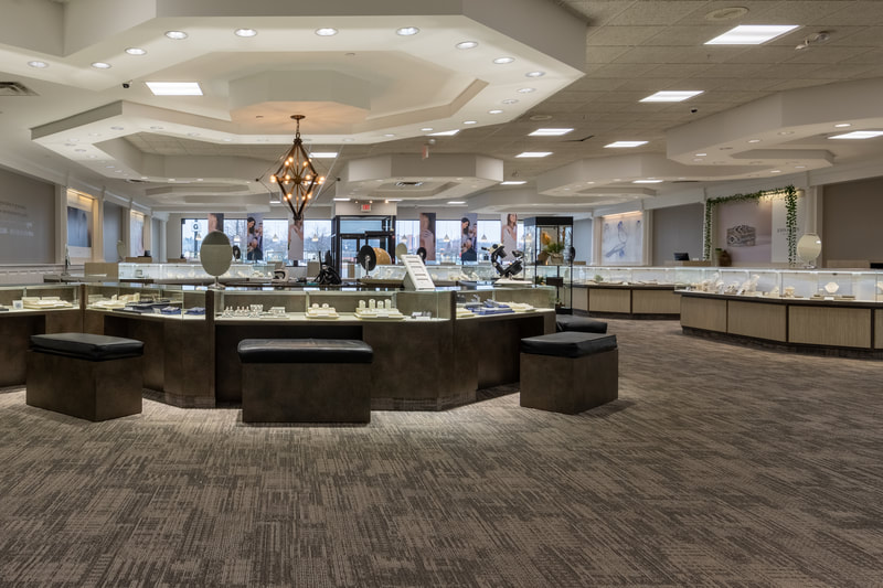 interior of Day's Jewelers in South Portland, Maine